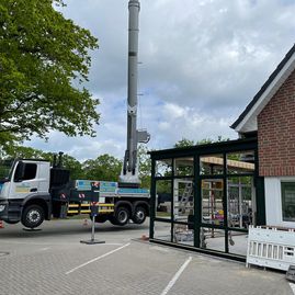 Dachrinnenmontage 